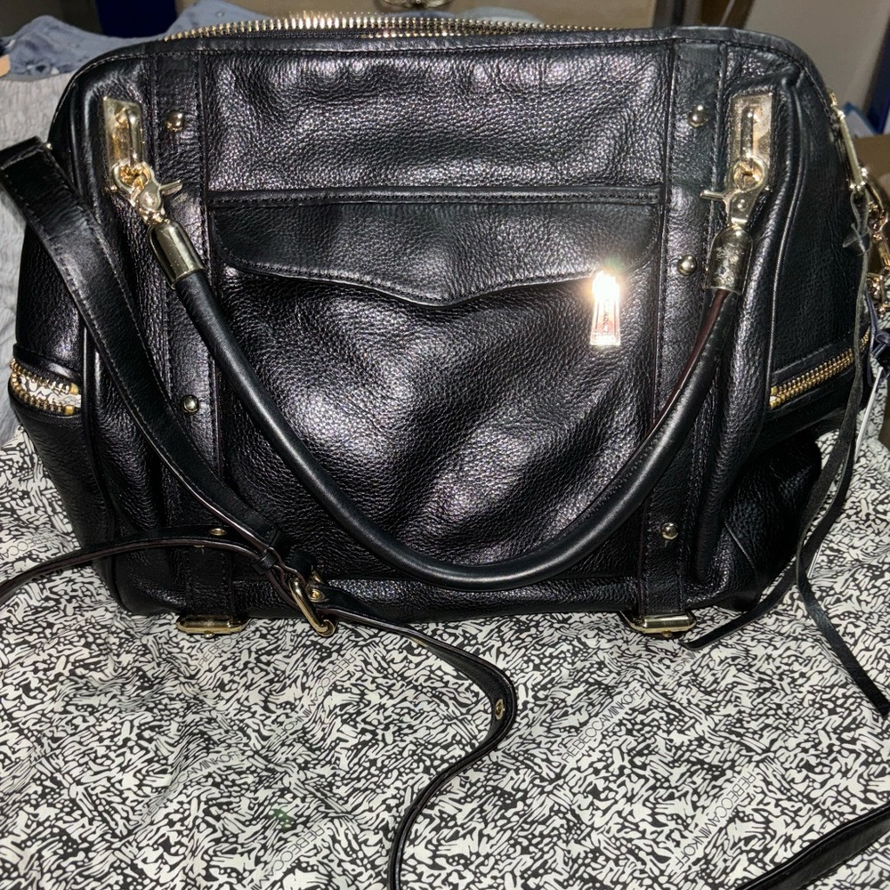Rebecca Minkoff Cupid Satchel (Black )